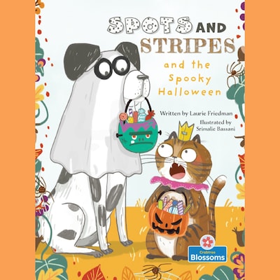 Spots and Stripes and the Spooky Halloween (Unabridged) – omslag til lydbogen af Laurie Friedman