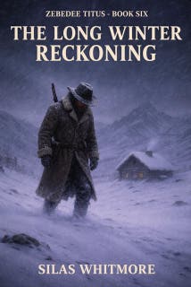 The Long Winter Reckoning: A Mountain Man Adventure – omslag till ljudboken av Silas Whitmore