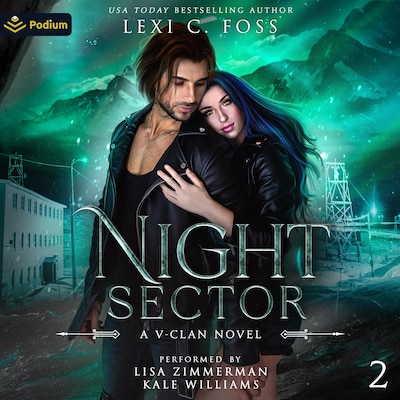 Night Sector – omslag til lydbogen af Lexi C. Foss