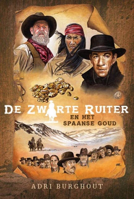 De Zwarte Ruiter en het Spaanse goud – omslag van het luisterboek van Adri Burghout