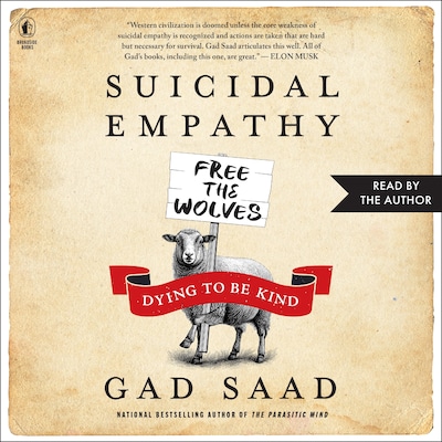 Suicidal Empathy – omslag van het luisterboek van Gad Saad