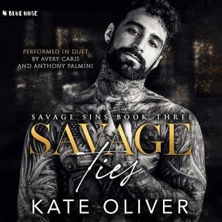 Savage Ties – omslag till ljudboken av Kate Oliver