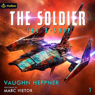 The X-Ship – omslag til lydbogen af Vaughn Heppner