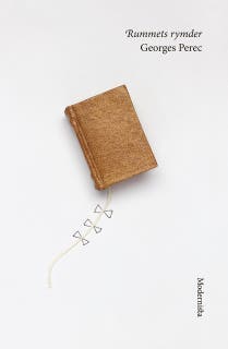 Rummets rymder – omslag till ljudboken av Georges Perec
