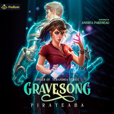 Gravesong – omslag til lydbogen af pirateaba