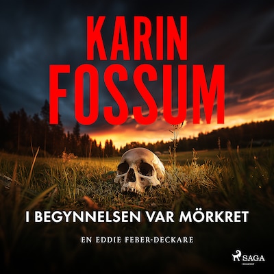 I begynnelsen var mörkret – omslag till ljudboken av Karin Fossum