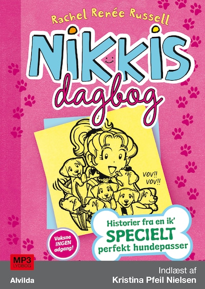 Nikkis dagbog 10: Historier fra en ik' specielt perfekt hundepasser – omslag til lydbogen af Rachel Renée Russell