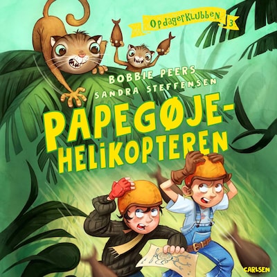 Opdagerklubben (3) - Papegøjehelikopteren – omslag til lydbogen af Bobbie Peers