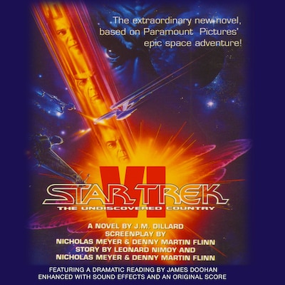 STAR TREK VI: THE UNDISCOVERED COUNTRY – omslag til lydbogen af J.M. Dillard