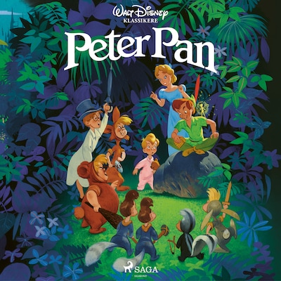 Walt Disneys klassikere - Peter Pan – omslag til lydbogen af Disney