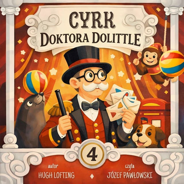Cyrk Doktora Dolittle – okładka audiobooka, autor Hugh Lofting