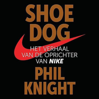 Shoe Dog – omslag van het luisterboek van Phil Knight
