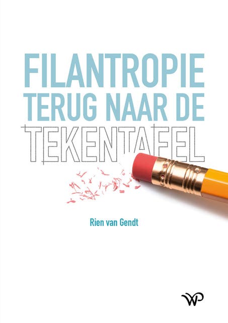 Filantropie terug naar de tekentafel – omslag van het luisterboek van Rien van Gendt