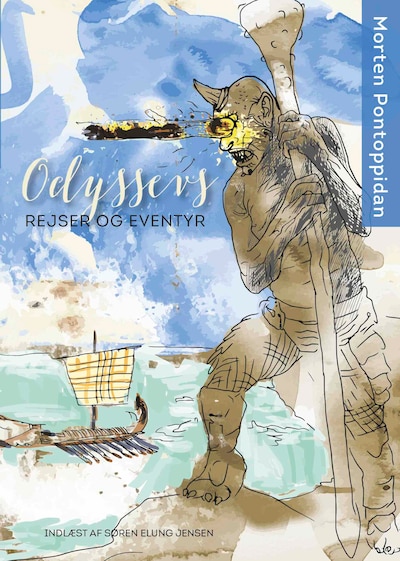 Odyssevs' rejser og eventyr – omslag til lydbogen af Morten Pontoppidan