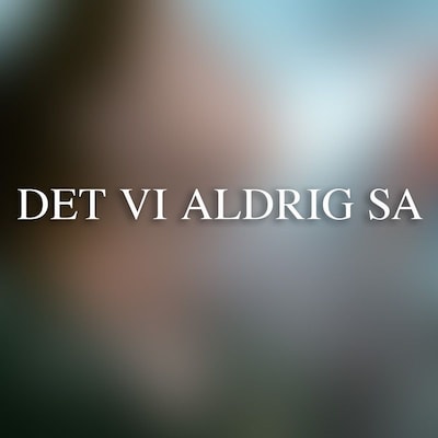Det vi aldrig sa – omslag till ljudboken av Pernille Juhl