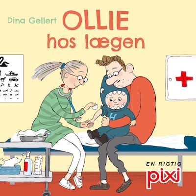 Ollie hos lægen – omslag til lydbogen af Dina Gellert