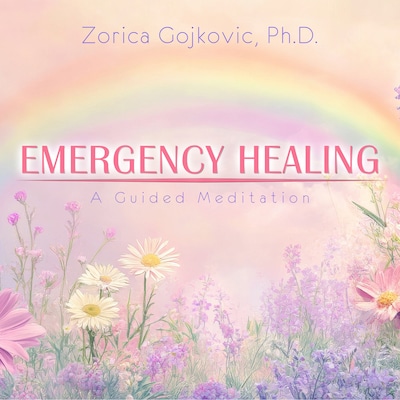 Emergency Healing – omslag til lydbogen af Zorica Gojkovic Ph.D.