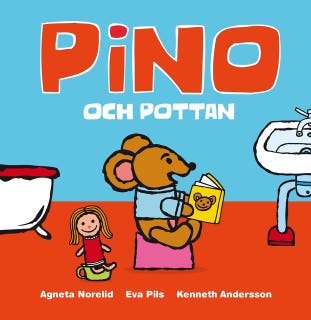 Pino och pottan – omslag till ljudboken av Agneta Norelid,Eva Pils