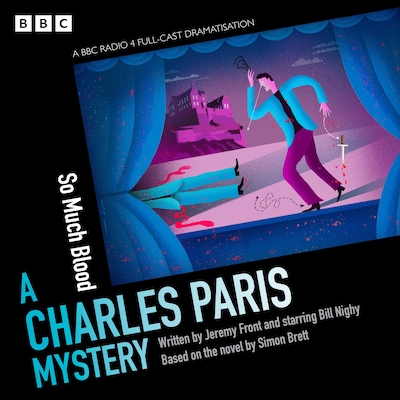 Charles Paris: So Much Blood – omslag til lydbogen af Simon Brett, Jeremy Front