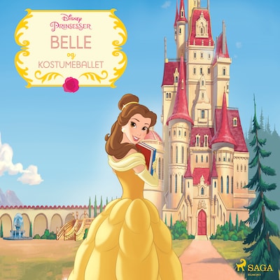 Skønheden og Udyret - Belle og kostumeballet – omslag til lydbogen af Disney