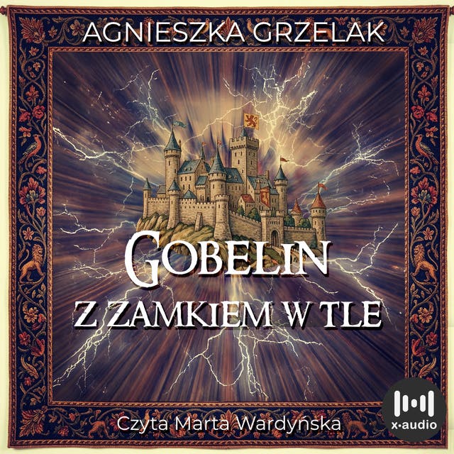 Gobelin z zamkiem w tle