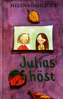 Julias höst – omslag till ljudboken av Helena Dahlbäck