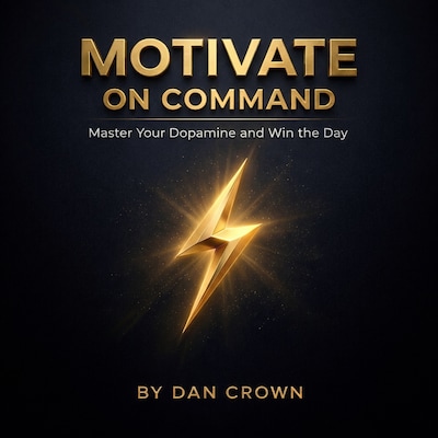Motivate on Command – omslag til lydbogen af Dan Crown