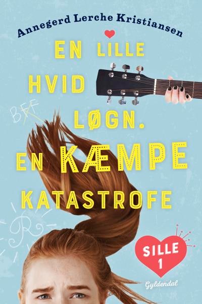 Sille 1 - En lille hvid løgn. En KÆMPE katastrofe – omslag til lydbogen af Annegerd Lerche Kristiansen