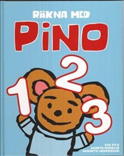 Räkna med Pino – omslag till ljudboken av Agneta Norelid,Eva Pils,Kenneth Andersson