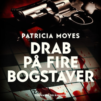 Drab på fire bogstaver – omslag til lydbogen af Patricia Moyes