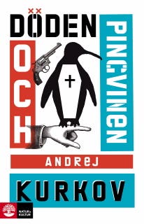 Döden och pingvinen – omslag till ljudboken av Andrey Kurkov