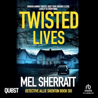 Twisted Lives – omslag til lydbogen af Mel Sherratt