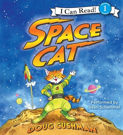 Space Cat – omslag til lydbogen af Doug Cushman