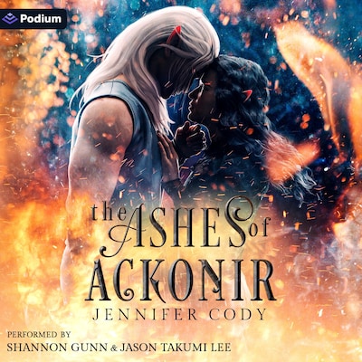 The Ashes of Ackonir – omslag til lydbogen af Jennifer Cody