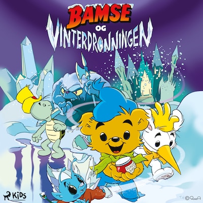 Bamse og Vinterdronningen – omslag til lydbogen af Jens Hansegård
