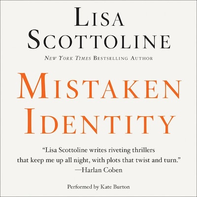 Mistaken Identity – omslag til lydbogen af Lisa Scottoline