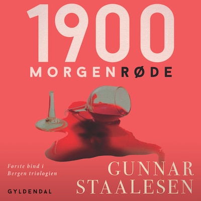 1900 morgenrøde – omslag til lydbogen af Gunnar Staalesen