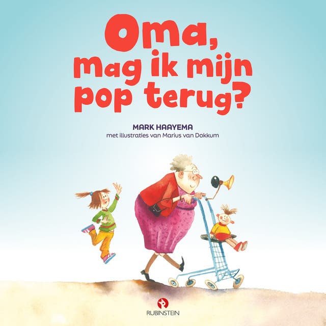 Oma, mag ik mijn pop terug – omslag van het luisterboek van Mark Haayema