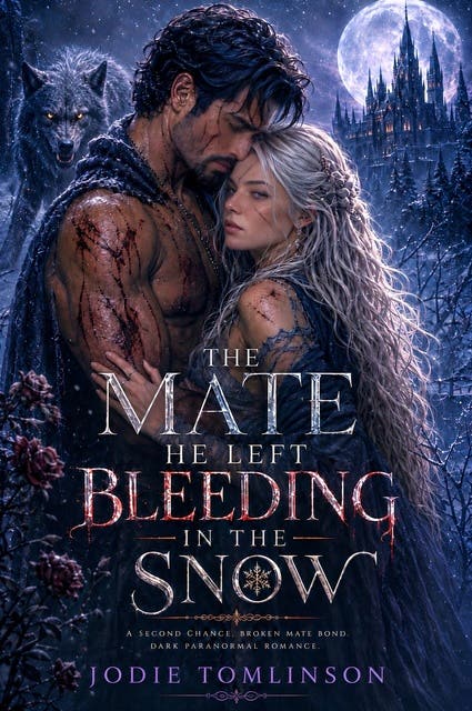 The Mate He Left Bleeding in the Snow: A Second Chance Broken Mate Bond Dark Paranormal Romance – omslag til lydbogen af Jodie Tomlinson