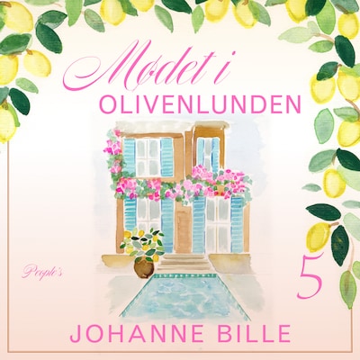 Mødet i olivenlunden – omslag til lydbogen af Johanne Bille