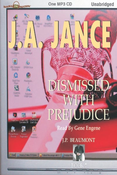 Dismissed With Prejudice – omslag til lydbogen af J A Jance