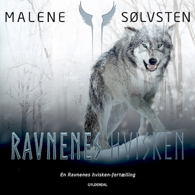 Ravnenes hvisken - bog 3 – omslag til lydbogen af Malene Sølvsten