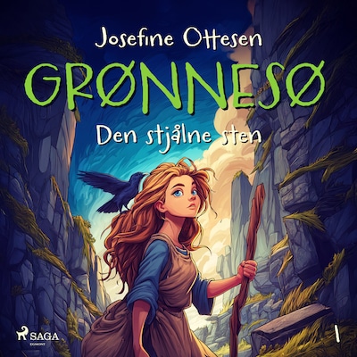 Grønnesø 1. Den stjålne sten – omslag til lydbogen af Josefine Ottesen