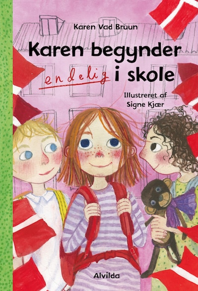 Karen begynder ENDELIG i skole – omslag til lydbogen af Karen Vad Bruun