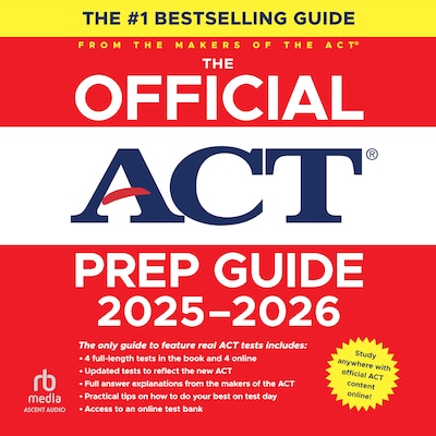 The Official ACT Prep Guide 2025-2026 – omslag til lydbogen af ACT