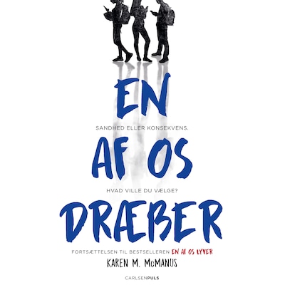 En af os dræber – omslag til lydbogen af Karen M. McManus