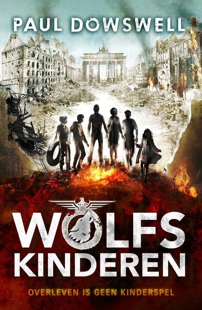 Wolfskinderen: Overleven is geen kinderspel – omslag van het luisterboek van Paul Dowswell