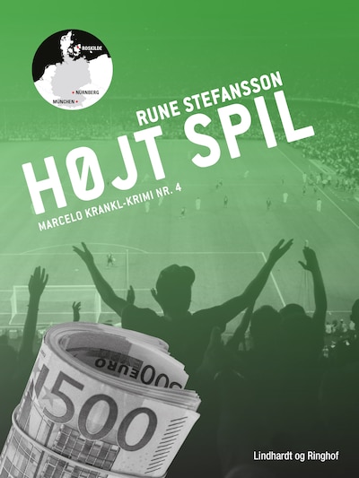 Højt spil – omslag til lydbogen af Rune Stefansson