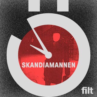 Skandiamannen – skyldig eller oskyldig? – omslag till ljudboken av Jon Jordås