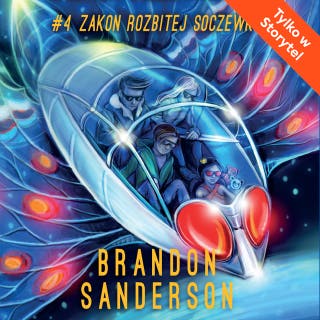 Zakon Rozbitej Soczewki – okładka audiobooka, autor Brandon Sanderson